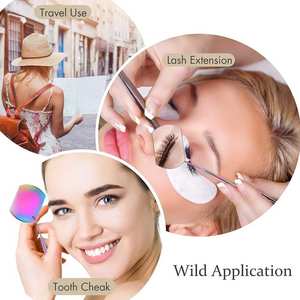 Miroir mural lumineux personnalisé élégant pour bar de beauté, décoration tendance pour salle de maquillage, pliable avec grossissement 3X - Product Image 4