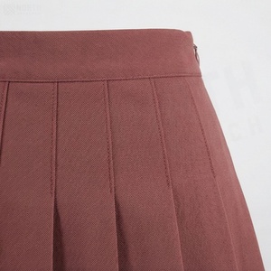 Minifalda plisada para mujer, color sólido, cintura regular, tejida, estilo para todas las estaciones - Product Image 5