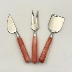Juego de Cuchillos para Queso de Acero Inoxidable de Lujo para Bodas, con Mango Redondo de Resina, para Uso en el Hogar, Hoteles y Restaurantes - Product Image 2