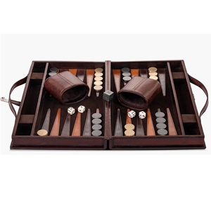 Juego de backgammon de cuero Premium, juego de backgammon de cuero hecho a mano personalizado, producto de alta demanda, juego de backgammon - Product Image 6