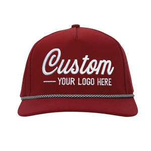 Gorra de Béisbol Personalizada con Bordado, 5 Paneles, Visera Plana, Cierre a Presión, Tejido Transpirable e Impermeable, Orificios Cortados con Láser, Gorra de Golf y Tenis con Cuerda - Product Image 1
