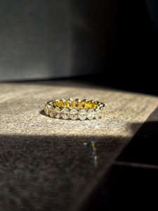 <b>Diamond</b> <b>Ring</b> 14K 18K Yellow Gold Lab Grown <b>Diamond</b> Oval Eternity <b>Ring</b> for Lady Elegant Wedding Engagement Fine Jewelry Gift Fine - Product Image 1