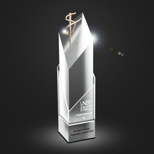 Trophée personnalisé en acrylique transparent Prix moderne gravé au laser pour l'excellence et la reconnaissance des réalisations - Product Image 1