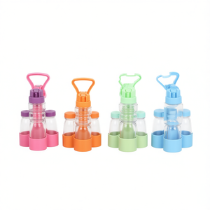 Set di 4 barattoli per spezie colorati con coperchio per conservazione in cucina, 20 x 10 x 10 cm, impilabili, ermetici, senza BPA, per alimenti. - Product Image 2