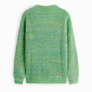Fournisseur OEM – Pull Homme Entièrement Tricoté Personnalisé avec Motif Lettres, Col Rond, Tricot d'Hiver – Fabricant OEM – Logo Avant – Haute Qualité - Product Image 4