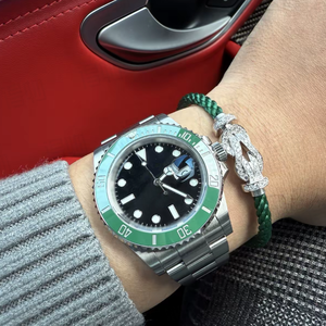 Reloj mecánico deportivo de buceo FC Factory 904L con correa de acero inoxidable, cristal de zafiro, automático, 41 mm, resistente al agua, modelo Green Ghost. - Product Image 2