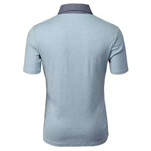 New Fashion High Quality 100% Cotton Short Sleeve Turn <b>Down</b> Collar Men's Golf for Shirt Pakistan Made in Plain Design - Product Image 3