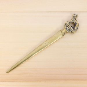 มีดเนยทองเหลืองทำมือสุดหรู สำหรับทาเนย ชีส แยม ขนมปัง อุปกรณ์ครัวทนทาน ขอบเรียบ ดีไซน์โบราณ ใช้บนโต๊ะอาหารได้ - Product Image 1