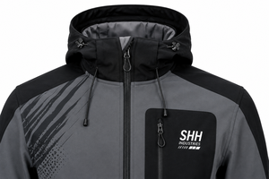 Custom Men <b>Hooded</b> Softshell Jacket Waterproof Windproof Outdoor Sports Full <b>Zip</b> Printed OEM Logo Wholesale Tactical Workwear - Product Image 3