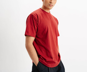 เสื้อยืดคอกลมโอเวอร์ไซส์ผู้ชาย ผ้าฝ้าย 100% พิมพ์ลายโลโก้ เนื้อผ้าเจอร์ซีย์ระบายอากาศดี ไซส์พลัส ผ่านเทคนิคการซักแบบพิเศษ ขายส่ง - Product Image 3