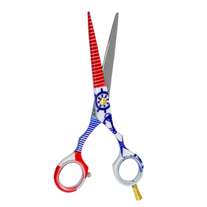 Printed Barber Scissors Wholesale Hair Cutting <b>Tool</b> Professional Printed Hair <b>Shears</b> Bulk Supply Supplier Printed Barber Scissor - Product Image 4