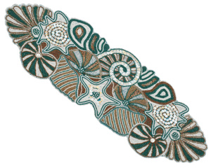 Royal Look Handmade Beaded <b>Table</b> <b>Runner</b> Hotel Restaurant <b>Table</b> Decorative Beaded <b>Runner</b> and Gifted Use Item - Product Image 1