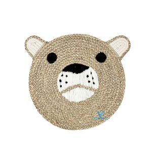 Handmade <b>Rustic</b> Round Striped Seagrass <b>Rug</b> for Baby Kids Nursery Bedroom Playroom Floor Decor - Product Image 4