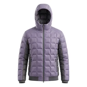 Veste matelassée unisexe AMKOOR ENTERPRISES, couleur unie, coupe régulière, coupe-vent, fermeture éclair, pour l'hiver, décontractée - Product Image 1