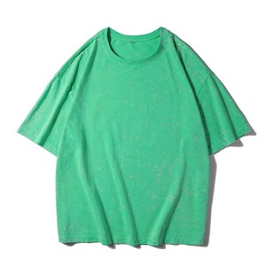 Camisetas de hombre extragrandes con lavado ácido, corte relajado, estilo vintage, tela suave, cómodas, informales y a precios razonables. - Product Image 1