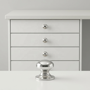Trending Round Brass Cabinet Knob Contemporary Furniture Handle Durable Modern Design for Kitchen Dresser Home Office Hotel Use - Product Image 5
