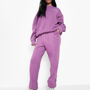 Conjunto Deportivo de 2 Piezas para Mujer, Traje Deportivo Hecho de Algodón - Product Image 1