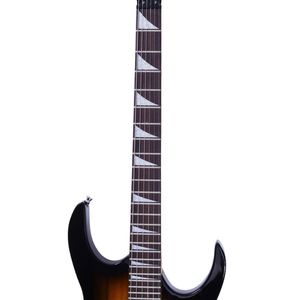 Bolsa de Viaje para Guitarra Eléctrica Pintada con Diseño de Atardecer, con Pastillas HSH, Cable Paddle Rocker, Llave y Correa - Product Image 5