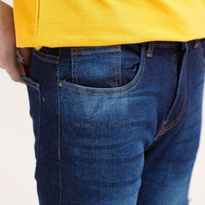 Jeans de Mezclilla para Hombre, Corte Recto, Lavado Medio, Azul, Ajuste Regular, Estilo Casual, Desgastados - Product Image 6