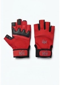 Guantes KLTW INT'L K4 PU de Medio Dedo, Rojos y Negros, Duraderos, Transpirables, para Levantamiento de Pesas, para Todas las Estaciones - Product Image 4