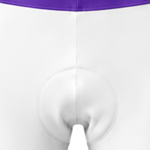 White Purple <b>Cycling</b> <b>Shorts</b> <b>Padded</b> Seat Breathable Quick Dry Stretch Bicycle Road Bike Racing Training Performance Sportswear - Product Image 6