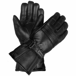 Gants en cuir de vache véritable à la mode, durables, doux, confortables, élégants, gants en cuir noir pour hommes et femmes, hiver - Product Image 1