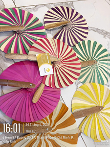 พัดใบปาล์มธรรมชาติสำหรับงานฤดูร้อน - Product Image 4