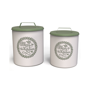 Modern Cylinder Food <b>Storage</b> <b>Containers</b> with Yellow Lids Airtight Freshness Preservation <b>Stackable</b> Kitchen Design - Product Image 4