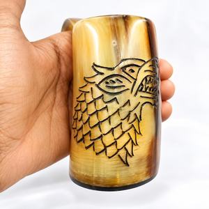 Taza de Cuerno de Búfalo Natural Hecha a Mano para Beber en Casa, Bar o Restaurante - Product Image 5