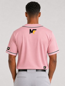 เสื้อเบสบอลแขนสั้นคุณภาพสูงแบบกำหนดเองได้ ระบายอากาศได้ดี พร้อมบริการ OEM ราคาขายส่ง - Product Image 4