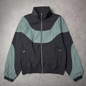 <b>Women</b> <b>Lightweight</b> Waterproof Nylon Windbreaker <b>Jacket</b> with Stand Collar Zipper Closure Windbreaker Tracksuit for Spring - Product Image 2