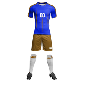 Nuevo uniforme de fútbol personalizado con logotipos, números y nombres personalizados, adecuado para clubes deportivos y escuelas. - Product Image 5