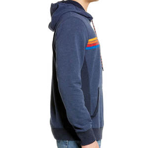 เสื้อฮู้ดผู้ชายสีกรมท่า ปักโลโก้ด้านหน้า ทรงปกติ ผ้าฝ้ายเฟรนช์เทอร์รี่ สวมใส่สบายๆ ในฤดูหนาว - Product Image 3