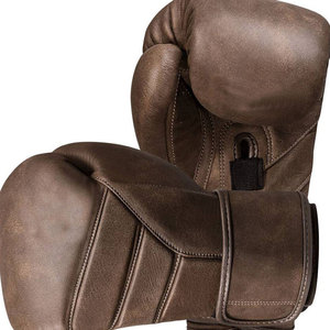 Gants de boxe en cuir pour adultes avec sangle de poignet en velcro, équipement d'entraînement d'arts martiaux, fermeture réglable - Product Image 4
