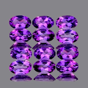 Ametyste violette naturelle, taille facetée, clarté VVS impeccable, pierre précieuse brute extraite de la terre - Product Image 4