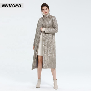 Custom Windbreaker <b>Jackets</b> Wholesale Female <b>Long</b> Coat Plus Size <b>Ladies</b> Windproof <b>Jacket</b> Stand Collar Fashion <b>Puffer</b> Parka Coats - Product Image 4