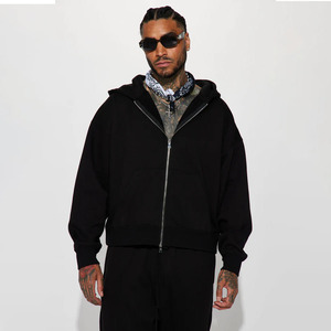 Produits phares : Sweat à capuche pour homme en coton de haute qualité, broderie personnalisée, logo personnalisé, sweat à capuche zippé avec impression en relief par Salamons Wears - Product Image 3