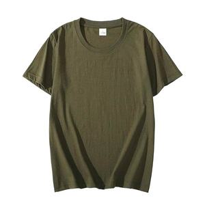 Camisetas de Algodón Puro 100% de Alta Calidad al por Mayor, 180 g/m², 12 Colores, Unisex, con Logotipo OEM, Lisas, Cuello Redondo para Hombre - Product Image 1