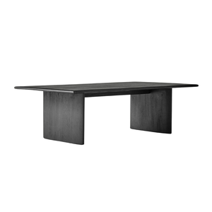 Modern Minimalist Solid Teak Wood <b>Coffee</b> <b>Table</b> Rectangular Natural Grain Wooden <b>Coffee</b> <b>Table</b> with Thick Panel <b>Legs</b> - Product Image 4