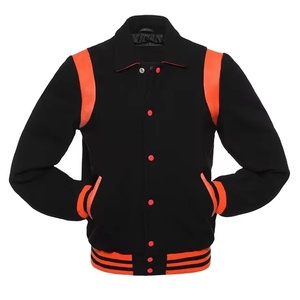 Good Quality Wholesale Custom <b>Baseball</b> Letterman <b>Jackets</b> Coat Winter Wool Body Leather Sleeve Bomber Varsity <b>Jacket</b> <b>Men</b> 2026 - Product Image 1