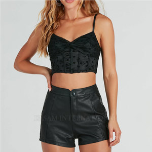 Shorts de Cuero para Mujer, Resistentes y Ligeros, Cómodos, Transpirables, para Uso Casual - Product Image 5