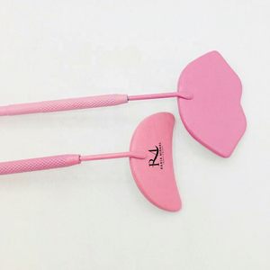 Best Quality Lip And <b>Moon</b> Shape Eyelash Extension <b>Mirror</b> Stainless Steel Pink Powder Coated Color - Product Image 6