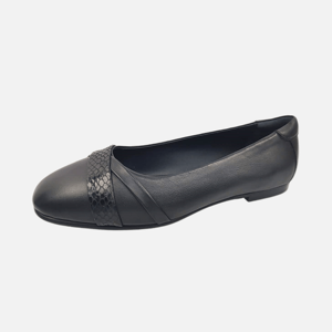 Zapatos de Tacón Medio Formales para Mujer, Sin Cordones, Transpirables, con Parte Superior de Piel de Oveja/Vaca/Serpiente, Suela de Goma, Punta Cerrada - Product Image 4
