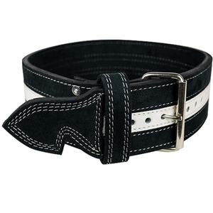 เข็มขัดหนังยกน้ำหนักสำหรับยิมเข็มขัดออกกำลังกายหนังแบบปรับแต่งได้สำหรับทุกเพศ10มม. แบบสองง่ามเข็มขัดยกไฟ - Product Image 3