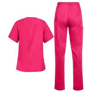 Uniformes de Enfermería, Uniformes de Hospital, Conjunto de Uniformes Médicos de Tela de Punto 100% Algodón para Mujer - Product Image 4
