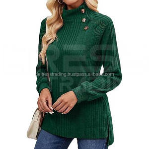 2024 último estilo de manga larga sudaderas de moda para mujer tela tejida logotipo frontal colores personalizados secado rápido transpirable - Product Image 4