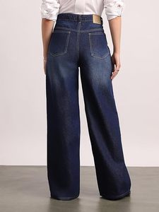 Jeans de Mujer de Cintura Alta, Corte Holgado, Lavados, Sin Elasticidad - Product Image 3