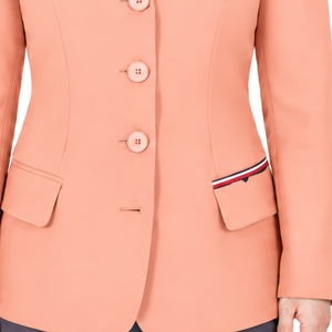 <b>Coral</b> Equestrian <b>Jacket</b> for Women Tailored Riding Blazer Professional Horse Riding Competition Coat Custom Wholesale - Product Image 5
