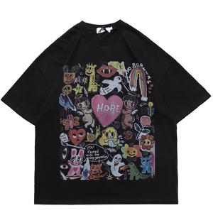 Camisetas Unisex Extra Grandes de Alta Calidad 100% Algodón, Estilo Vintage, Lavado Ácido, Impresión DTG, Transpirables y Ecológicas - Product Image 1