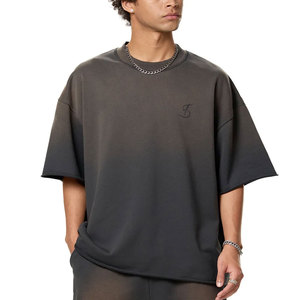 Camiseta de manga corta para hombre, corte ajustado, efecto descolorido por el sol, para verano, transpirable, ligera, disponible en stock. - Product Image 3